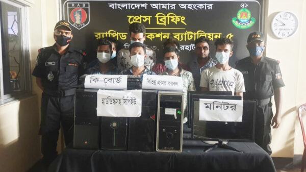 র‌্যাবের অভিযানে জয়পুরহাটে ৮ জন পর্ণোগ্রাফি ভিডিও সরবরাহকারি আটক