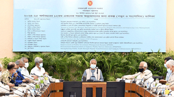 প্রধান উপদেষ্টার উপস্থিতিতে একনেক বৈঠক ॥ আলোচনায় ১৫টি প্রকল্প