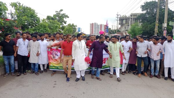 ভালুকায় জাসাস’র নবগঠিত কমিটির আনন্দ শোভাযাত্রা