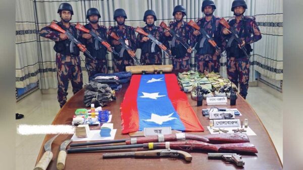 মাটিরাঙ্গা সীমান্তে ইউপিডিএফ-বিজিবি গোলাগুলি ॥ অস্ত্র উদ্ধার