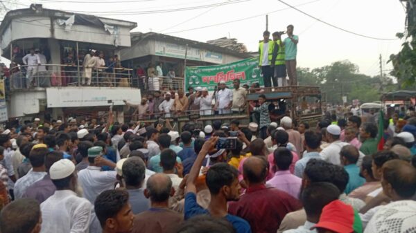 গোদাগাড়ীতে গণঅভ্যুত্থান দিবসে জামায়াতের সমাবেস ও বিক্ষোভ মিছিল
