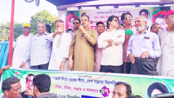 চাঁপাইনবাবগঞ্জে বিএনপির প্রতিষ্ঠাবার্ষিকীতে পৃথক ভাবে বর্ণাঢ্য র‌্যালী ও সমাবেশ