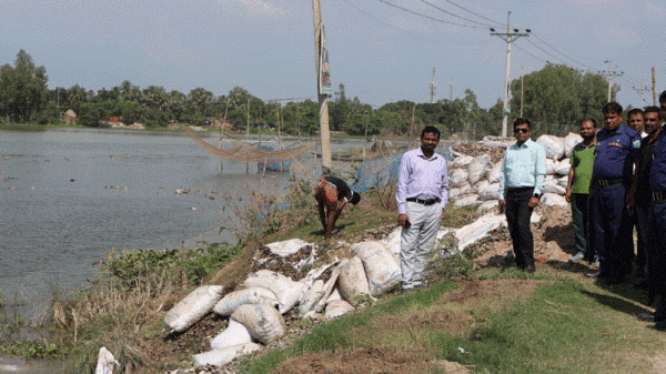 সিংড়ায় প্রশাসনের অভিযানে শতাধিক বস্তা শামুক-ঝিনুক জব্দ