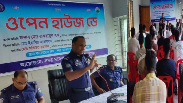 চাঁপাইনবাবগঞ্জ সদর মডেল থানায় ‘ওপেন হাউজ ডে’