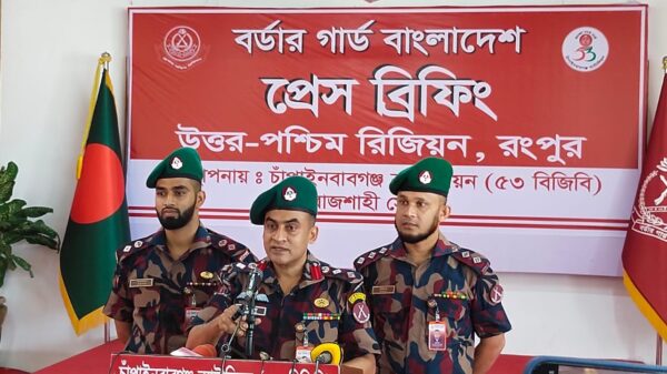 বিজিবির রংপুর রিজিয়নে এবছর ৬০ কোটি টাকার চোরাচালানপণ্য জব্দ ॥ ৫০১ আসামি গ্রেফতার