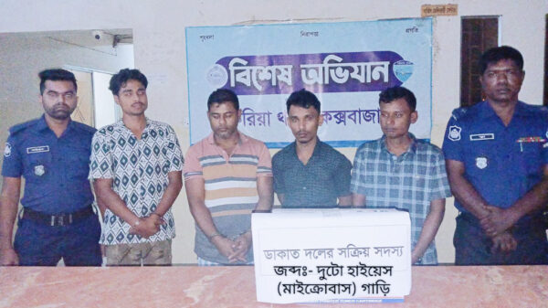 আন্তঃজেলা ডাকাত দলের চার সদস্য গ্রেপ্তার
