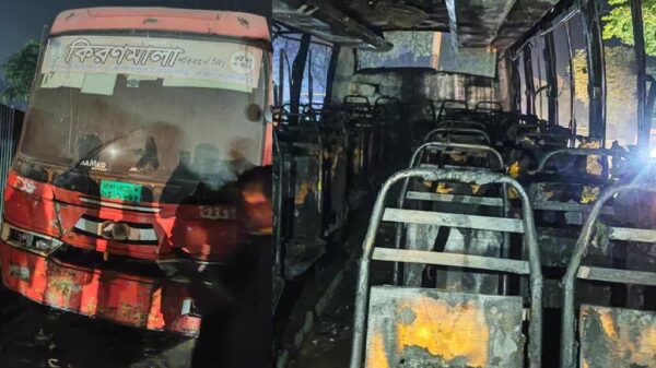 চুক্তিতে বাসে আগুন ॥ স্থানীয়দের ধাওয়া-ডুবে কলেজ শিক্ষার্থী নিহত