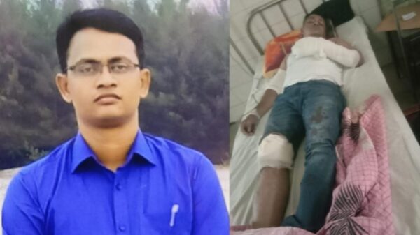 চাঁপাইনবাবগঞ্জে গাছ ফেলে ডাকাতির চেষ্টা ॥ ধরতে গিয়ে ছুরিকাঘাতে পুলিশ কর্মকর্তা আহত