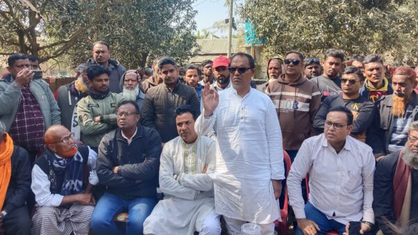 রহনপুর ইউনিয়নে ধানের শীষের প্রার্থীর গণসংযোগ