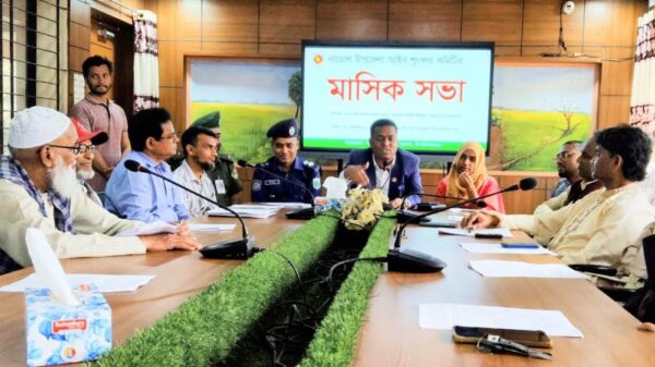 নাচোলে উপজেলা আইনশৃঙ্খলা কমিটির মাসিক সভা