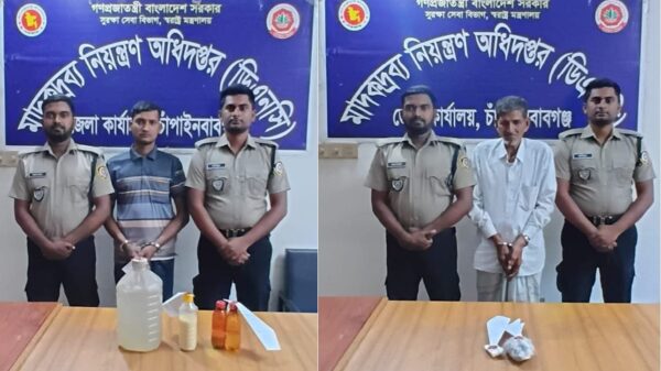 গোমস্তাপুরে ডিএনসির পৃথক অভিযানে মাদকসহ ২ জন গ্রেফতার